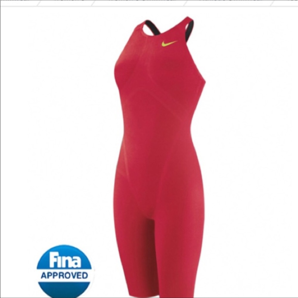 Nike NG-1 Neck yo Knee Action Red Swim suit 28